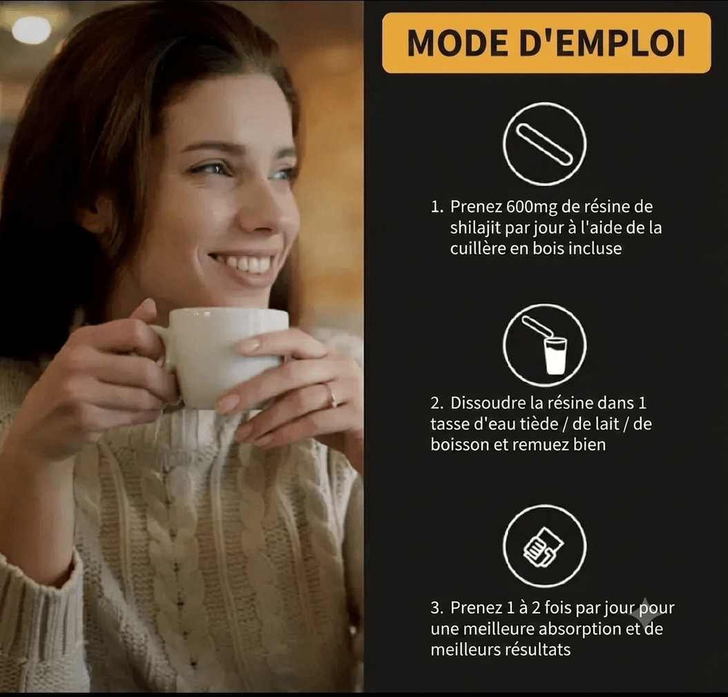 Shilajit 100% Pur 💎 Source d'Énergie Vitale de l'Himalaya